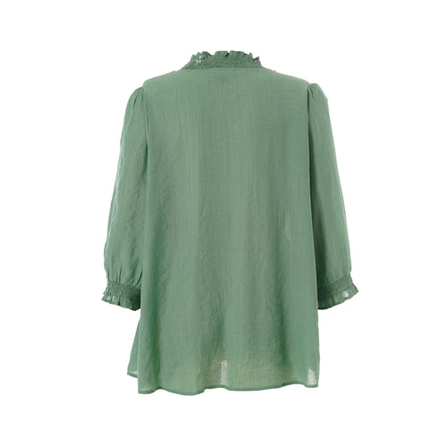 Feodora Blouse with smock neck