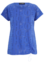 Shirt ajour met letters