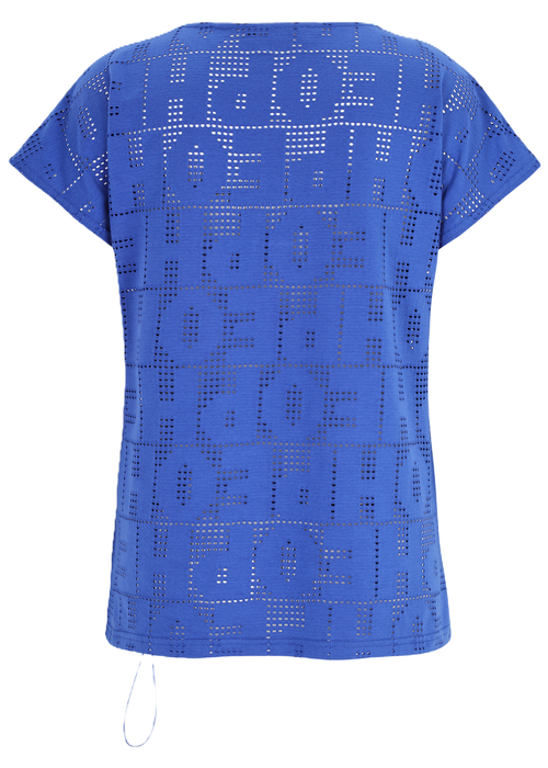 Shirt ajour met letters