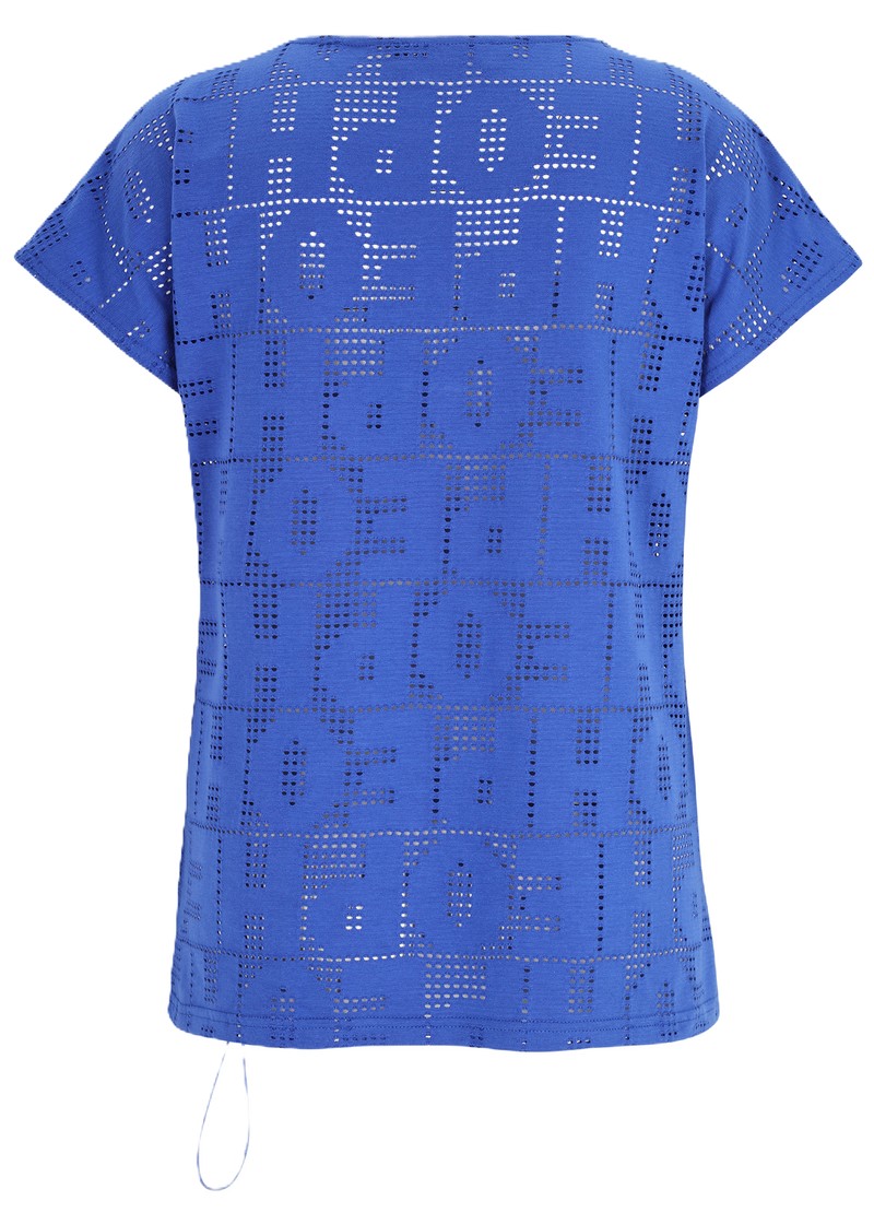 Shirt ajour met letters