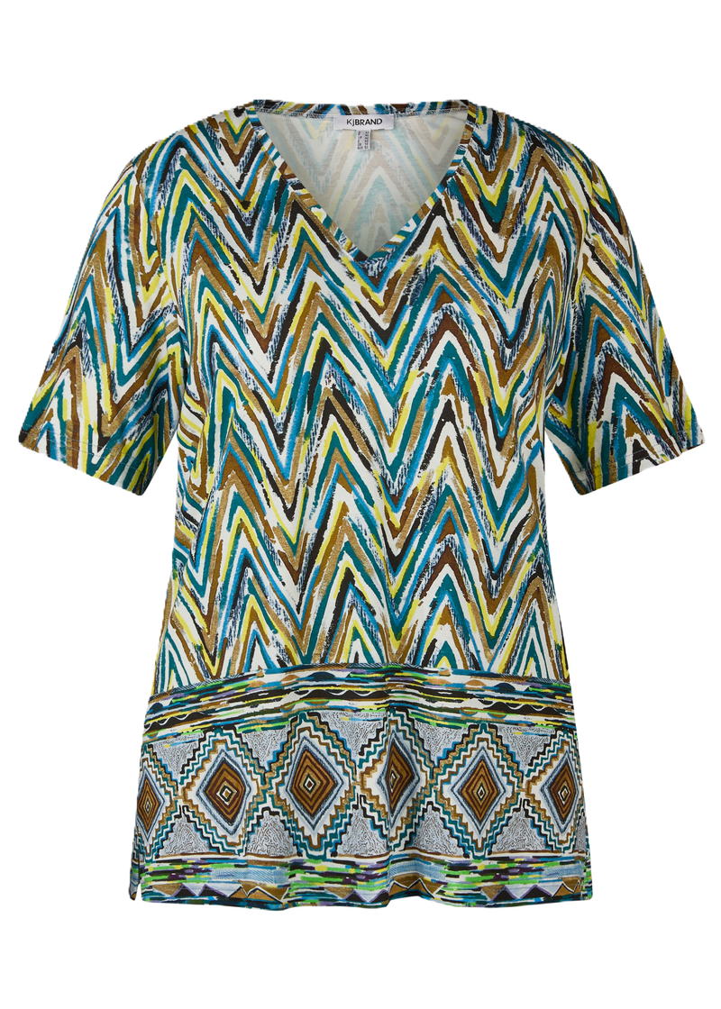 Shirt zigzagprint