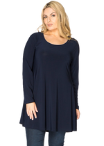 Tunic wide bottom long sleeve DOLCE