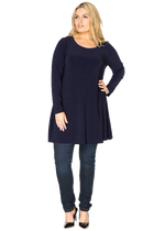 Tunic wide bottom long sleeve DOLCE