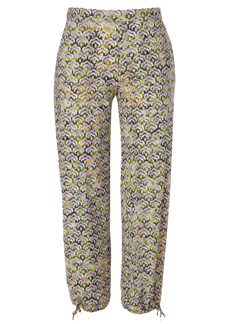 Broek groenprint