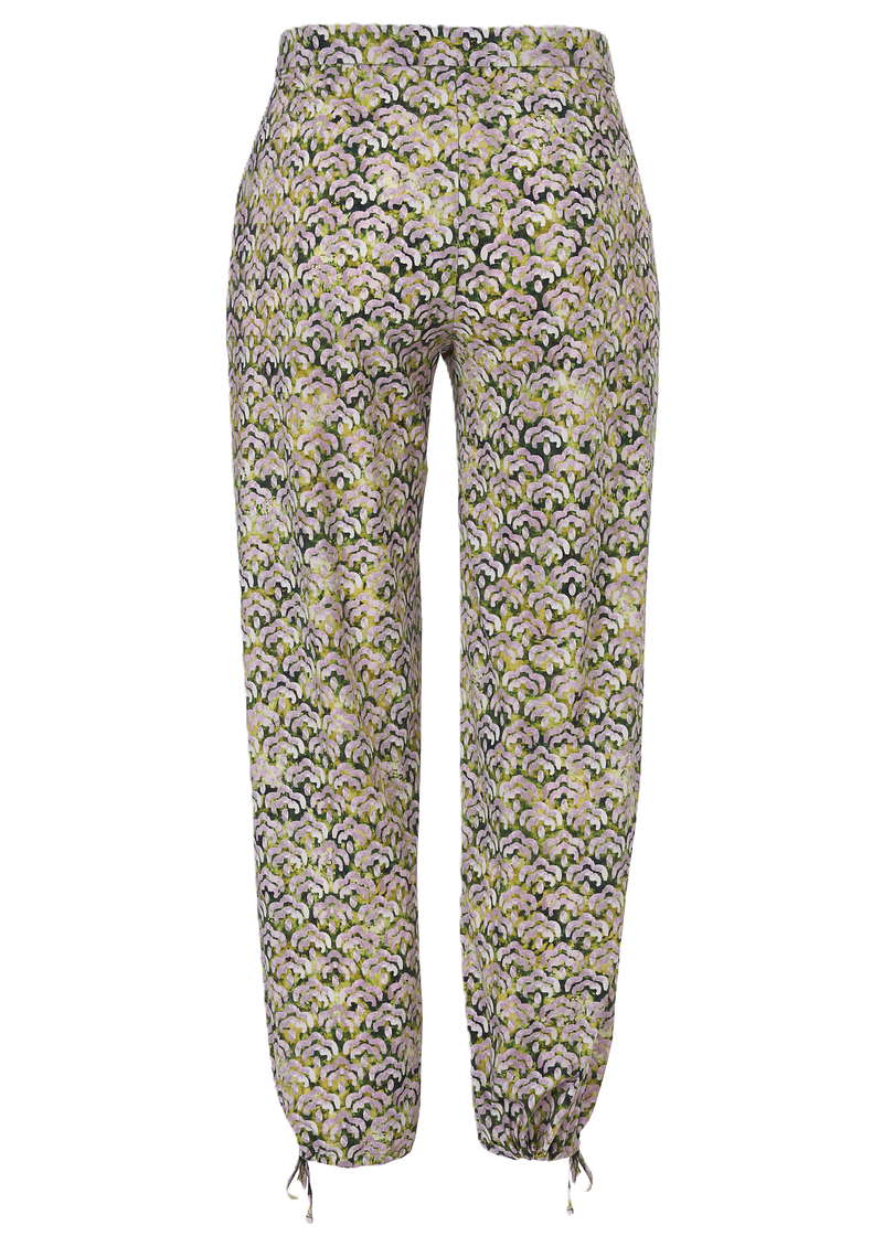 Broek groenprint