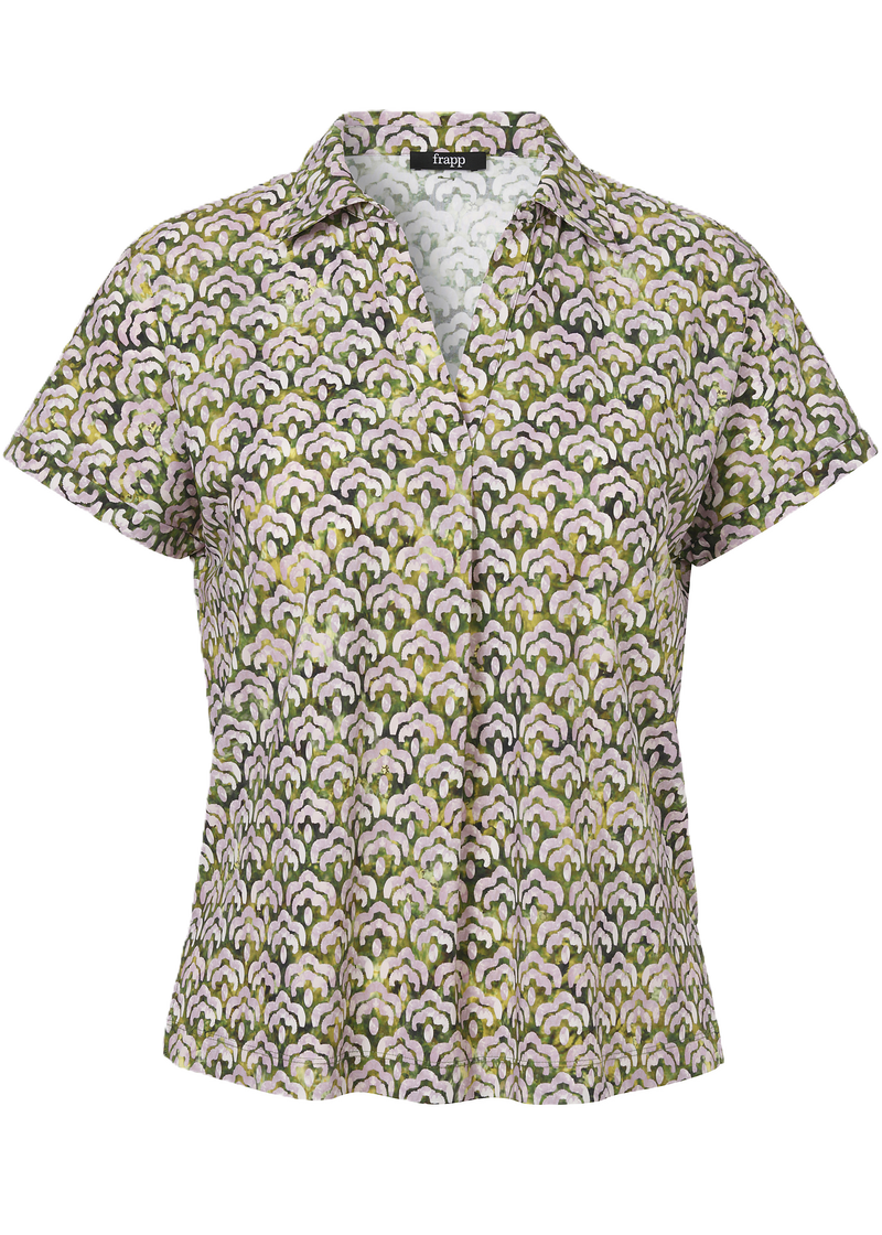 Shirt groenprint