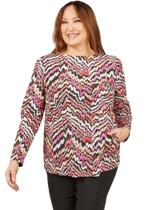 Trui Turtle zigzagprint