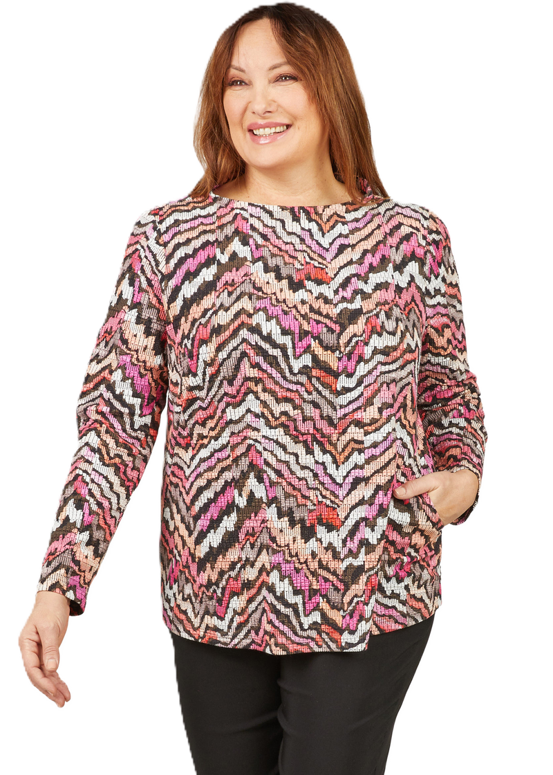Trui Turtle zigzagprint