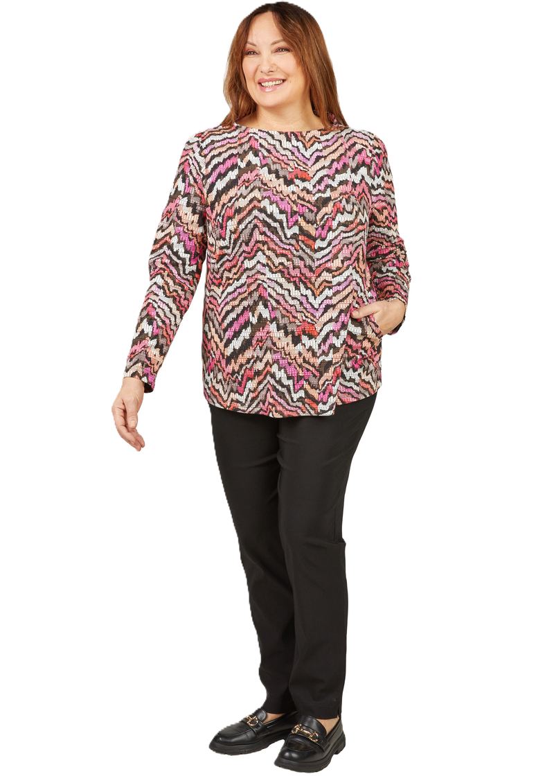 Trui Turtle zigzagprint