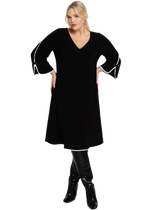 Dress A-line DOLCE witte bies