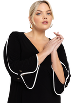 Dress A-line DOLCE witte bies
