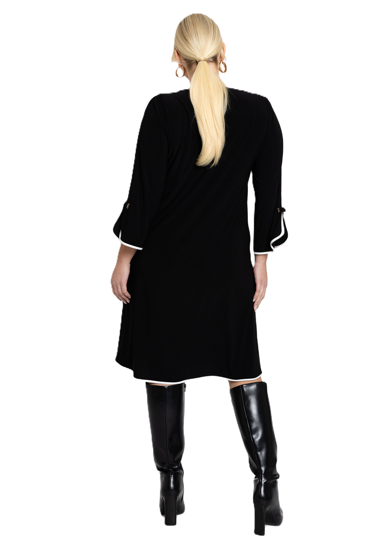 Dress A-line DOLCE witte bies