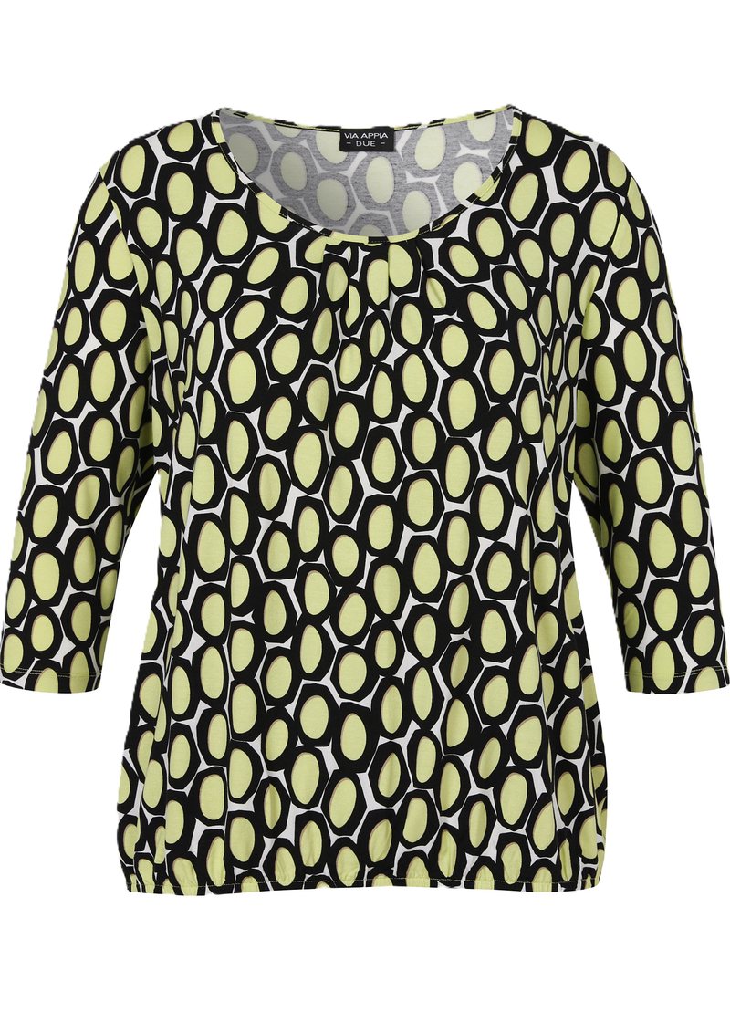 Shirt geelprint
