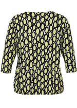 Shirt geelprint