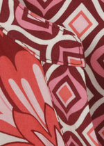 Tuniekblouse bladprint