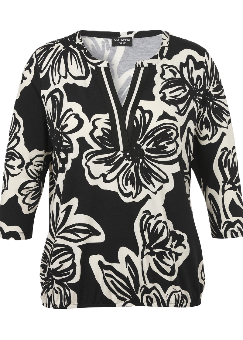 Shirt zwart wit