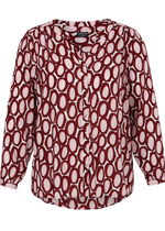 Blouse roodprint