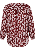 Blouse roodprint