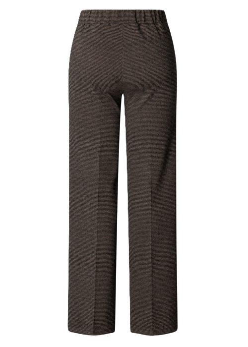 Broek Romana bruin blauw ruitje