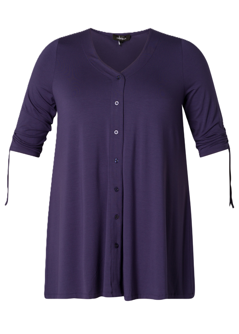 Vest tuniek doorknoop