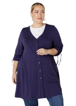 Vest tuniek doorknoop