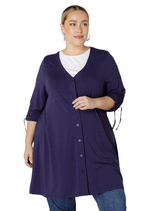 Vest tuniek doorknoop